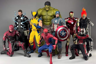 sculpt 3d action figure articulated action figure obj, bjd, toy for 3d printing