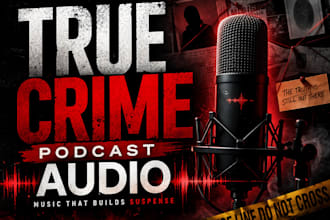 create cinematic true crime podcast music