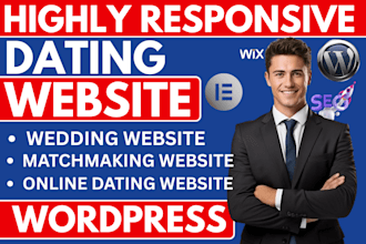build a professional dating website with chat, profiles and matching system