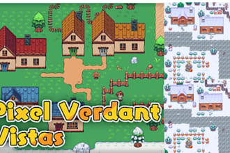 do pixel art tileset, pixel background tileset top down rpg game assets tile map