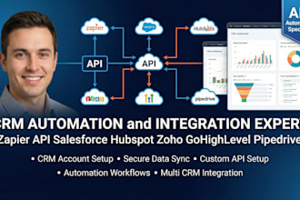 integrate hubspot crm zapier api salesforce zoho crm gohighlevel pipedrive tools