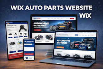 build wix auto parts shop website car part website wix studio website wix expert