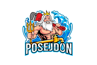 create awesome and gorgeous poseidon logo design