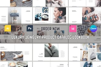 design jewelry watch accesories product catalog, brochure, line sheet, lookbook