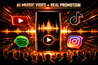 create an ai music video and promote your song on youtube tiktok spotify