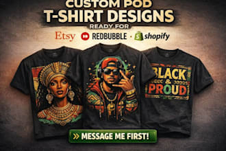 create print on demand apparel designs for esty redbubble and shopify