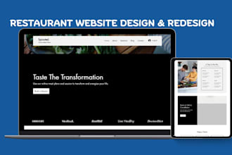 design a wix restaurants website with food ordering