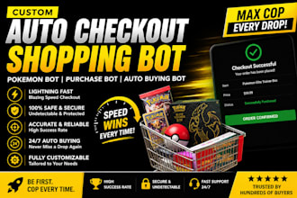 auto purchase bot, shopping bot auto checkout bot monitor bot marketplace bot