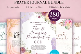 design christian prayer journal devotional workbook faith bible planner etsy KDP