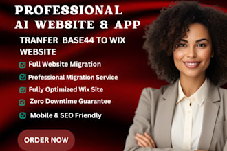base44 expert base44 ai app base 44 replit to wix  wordpress website migration