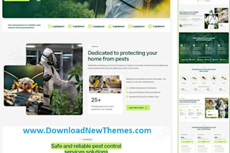 build or fix fumigation website, pest control, pest solution, handyman website