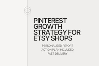 create a pinterest growth strategy for your etsy shop