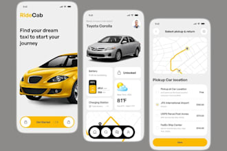 develop driver onboarding and scheduling mobile app for fleet taxi delivery