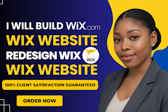 rebuild wix website design, redesign wix website, online store, wix developer