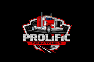 create high quality and beautiful trucking dispatching logo design