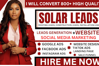 solar leads roofing leads construction leads solar website facebook ads video ad