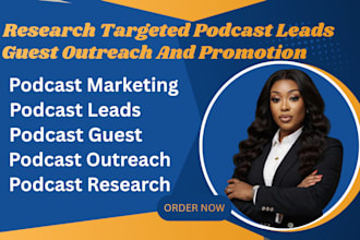 research podcasts find leads and do podcast guest outreach for booking