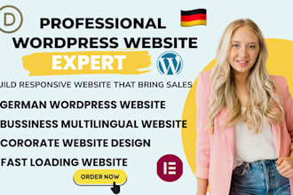 build a corporate wordpress bussiness website consulting multilingual website