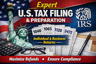 file US tax returns for individuals, llcs, 1040, 1065, 1120