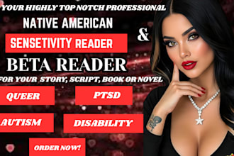 be your native ameriacn queer ptsd autism or disability sensitivity reader