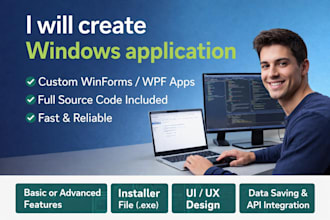 create a custom windows application in c sharp