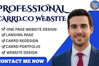 design carrd landing page carrd website one page website expert card portfolio