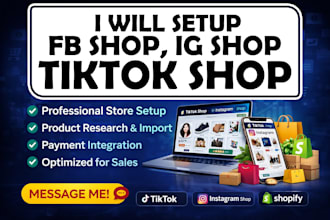 do tik tok shop, instagram shop or set up tiktok shop shopify dropshipping store