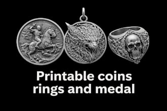 design custom 3d coins and medals