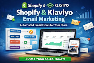 setup shopify klaviyo flows, shopify email marketing or klaviyo email marketing