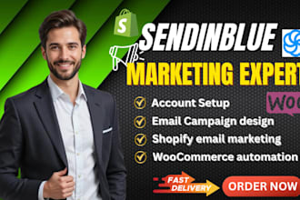 setup sendinblue automated email campaigns integrate shopify woocommerce
