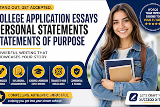 review and edit your college admission essays professionally