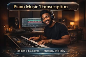 transcribe any piano or keyboard song into sheet music