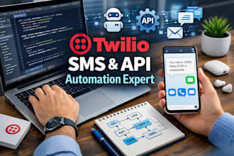 fix twilio SMS and API automation for chatbots and CRM systems