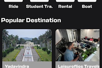 develop taxi booking app with admin, driver and rider features