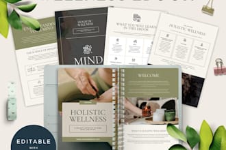 design german fitness selfhelp ebook wellness lifestyle workbook layout journal