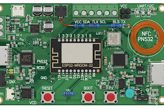 develop esp32 nfc pcb for credit card vending machine payment method