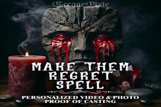 cast instant regret or justice spell, make them feel guilty, apology truth spell