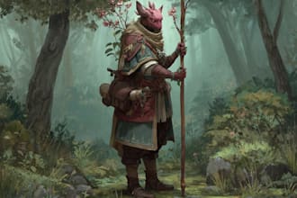 craft personalized fantasy character concept art