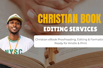 do christian book editing, formatting, and proofreading, christian book editor