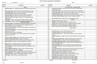 create daily inspection checklist for equipment or facility
