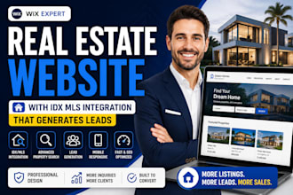 design a real estate website with idx mls integration that generates leads