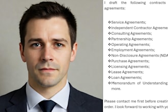 draft contracts and agreements