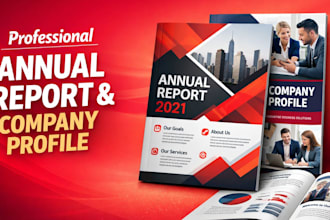 design, redesign professional annual report company profile corporate brochure