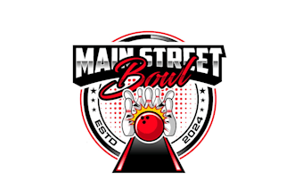 create attractive and imagination bowling  logo design