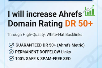 increase domain rating dr 50 ahref
