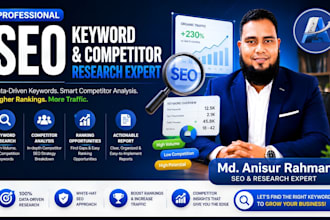 be SEO keyword research and competitor research expert