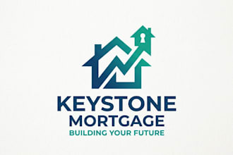 design a professional and trustworthy mortgage logo