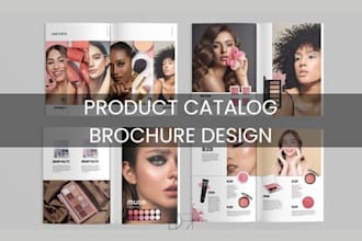 design product catalog brochure for medical spa cosmetic skincare retail catalog