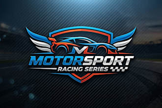 design a bold and dynamic motorsport logo