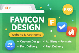 design a modern favicon and website icon for your brand